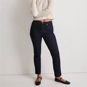 Madewell Denim Stovepipe Jean High Waist Rinse Wash NWT